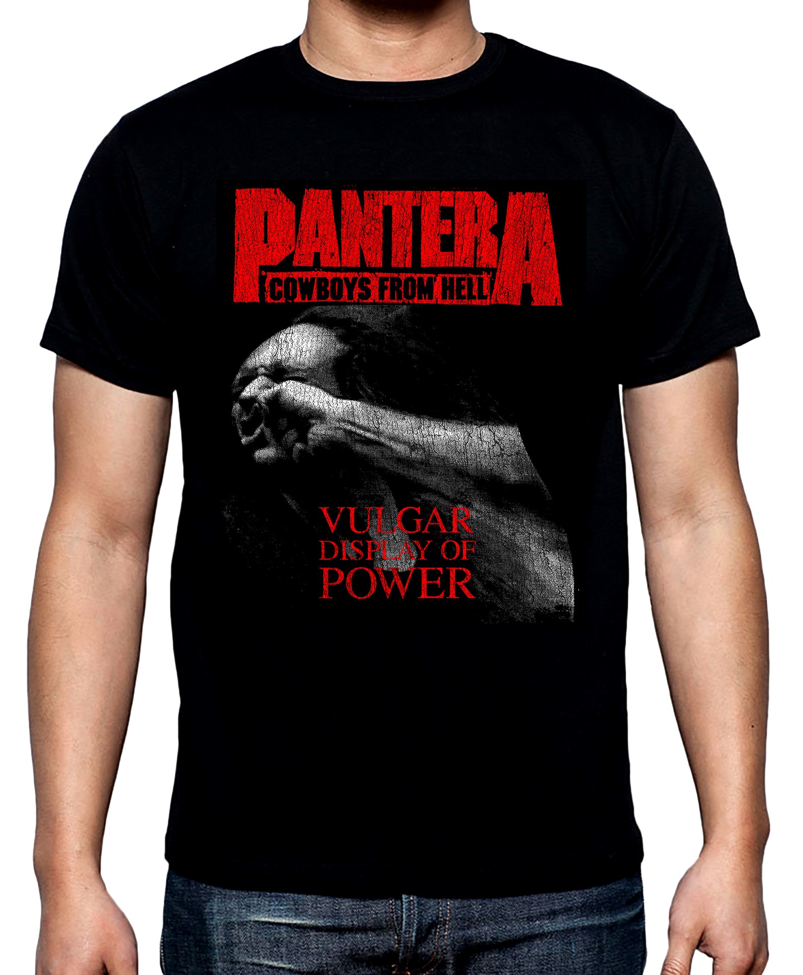 Pantera, Vulgar display of men's t-shirt, 100% cotton, S to 5XL | Printa Fanzone high-quality T-shirts!