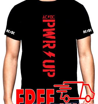AC DC, PRW UP, men's t-shirt, 100% cotton, S to 5XL