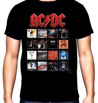 AC DC, Albums, men's t-shirt, 100% cotton, S to 5XL