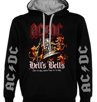 AC DC, Hells bells, men's sweatshirt, hoodie, Premium quality