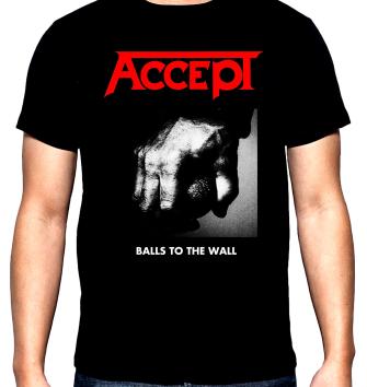 Accept, Balls to the wall, men's  t-shirt, 100% cotton, S to 5XL