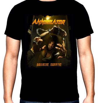 Annihilator, Ballistic Sadistic, men's  t-shirt, 100% cotton, S to 5XL