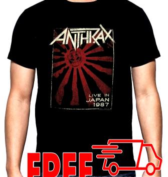Anthrax, Live in Japan 1987, men's t-shirt, 100% cotton, S to 5XL