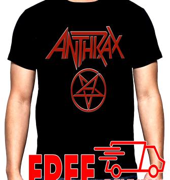 Anthrax, Logo, men's t-shirt, 100% cotton, S to 5XL