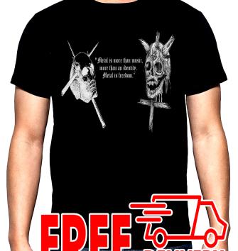 Candlemass, Metal is freedom, men's t-shirt, 100% cotton, S to 5XL