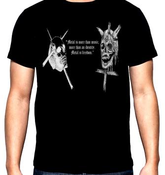 Candlemass, Metal is freedom, men's t-shirt, 100% cotton, S to 5XL