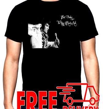 Elvis, The king of rock and roll, men's t-shirt, 100% cotton, S to 5XL