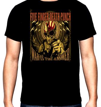 Five finger death punch, 5, men's t-shirt, 100% cotton, S to 5XL