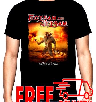 Flotsam and Jetsam, The end of chaos, men's  t-shirt, 100% cotton, S to 5XL