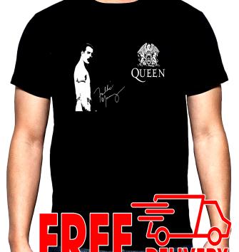 Queen, Freddie Mercury, men's t-shirt, 100% cotton, S to 5XL