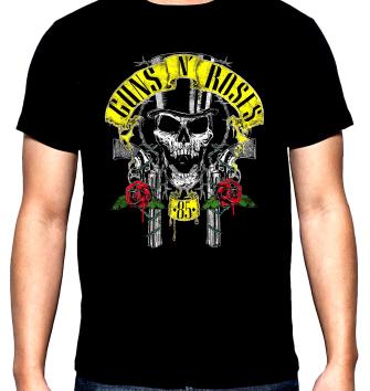 Guns and Roses, men's  t-shirt, 100% cotton, S to 5XL