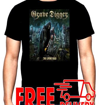 Grave digger, The living dead, men's t-shirt, 100% cotton, S to 5XL