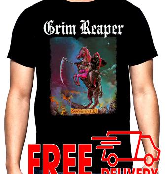 Grim Reaper, See you in hell, men's t-shirt, 100% cotton, S to 5XL