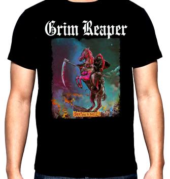 Grim Reaper, See you in hell, men's t-shirt, 100% cotton, S to 5XL