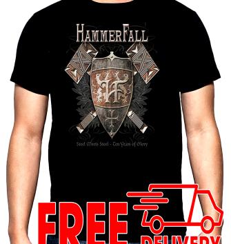 Hammerfall, Steel Meets Steel-Ten Years of Glory, men's t-shirt, 100% cotton, S to 5XL