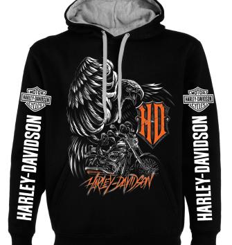 Harley Davidson, men's non-zipped sweatshirt, hoodie, Premium quality