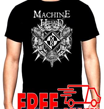 Machine head, men's t-shirt, 100% cotton, S to 5XL