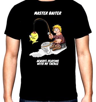 Master baiter, men's  t-shirt, 100% cotton, S to 5XL