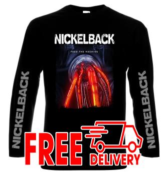 Nickelback, Feed the Machine, men's long sleeve t-shirt, 100% cotton