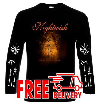 Nightwish, Human nature, men's long sleeve t-shirt, 100% cotton, S to 5XL