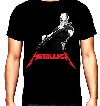 Metallica, James Hetfield, men's  t-shirt, 100% cotton, S to 5XL