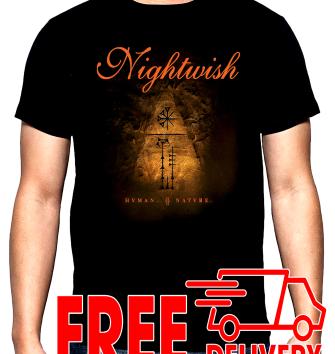 Nightwish, Human nature, men's  t-shirt, 100% cotton, S to 5XL
