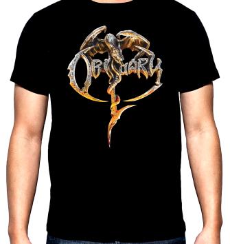 Obituary, Logo, men's t-shirt, 100% cotton, S to 5XL