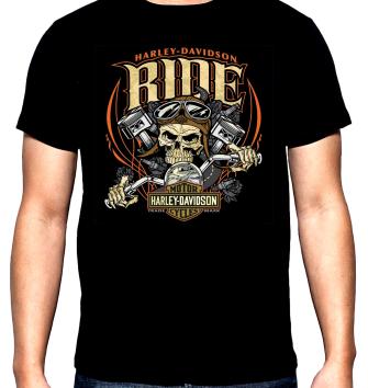 Harley Davidson, Ride, men's t-shirt, 100% cotton, S to 5XL