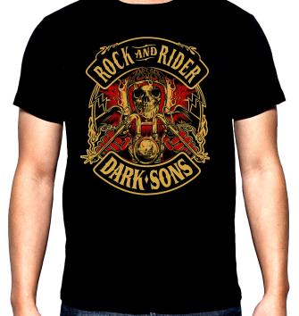 Rock and rider, Dark sons, men's t-shirt, 100% cotton, S to 5XL