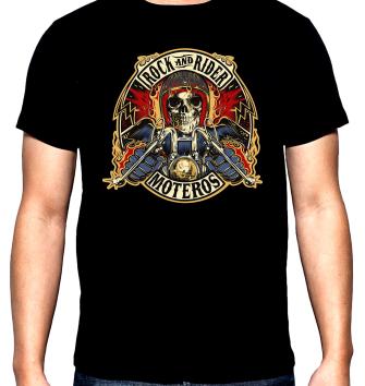 Rock and rider, men's t-shirt, 100% cotton, S to 5XL