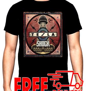 Tesla, Shock, men's t-shirt, 100% cotton, S to 5XL