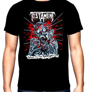 Testament, Return to the apocalyptic city, men's t-shirt, 100% cotton, S to 5XL
