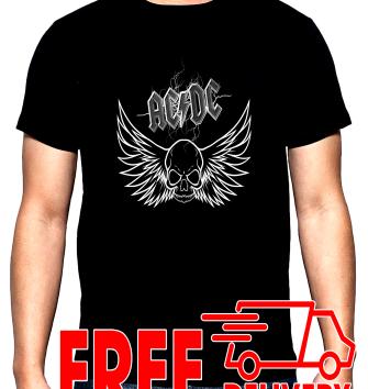 AC DC, Skull, men's t-shirt, 100% cotton, S to 5XL