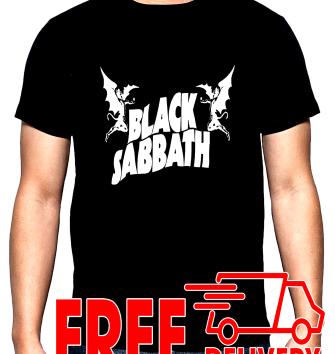 Black Sabbath, Logo, 1, men's t-shirt, 100% cotton, S to 5XL