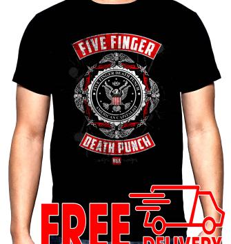 Five Finger Death Punch, American capitalist, men's  t-shirt, 100% cotton, S to 5XL