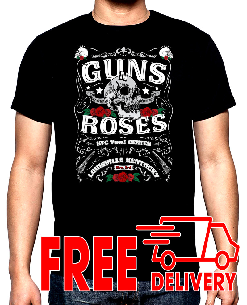 T-SHIRTS Guns and Roses, 3, men's t-shirt, 100% cotton, S to 5XL