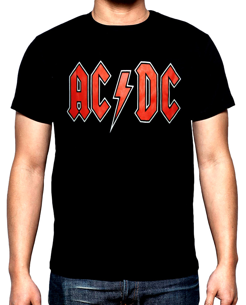 T-SHIRTS AC DC, Logo, 2, men's t-shirt, 100% cotton, S to 5XL