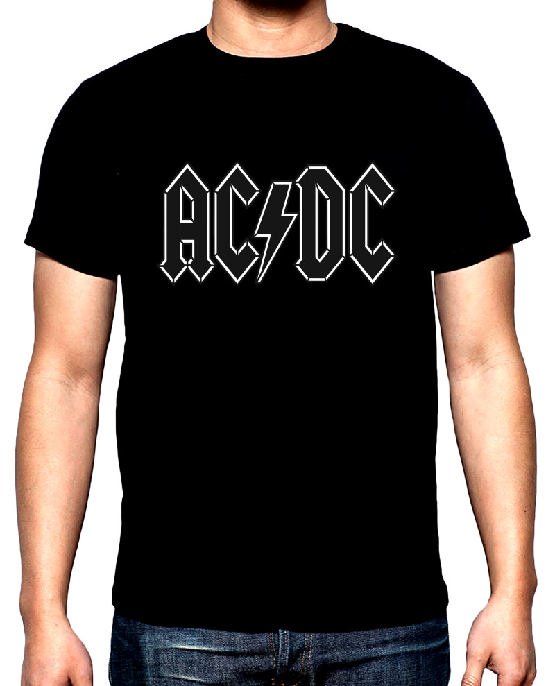 T-SHIRTS AC DC, Logo, 3, men's t-shirt, 100% cotton, S to 5XL