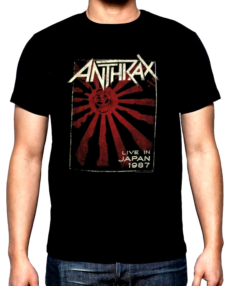 T-SHIRTS Anthrax, Live in Japan 1987, men's t-shirt, 100% cotton, S to 5XL