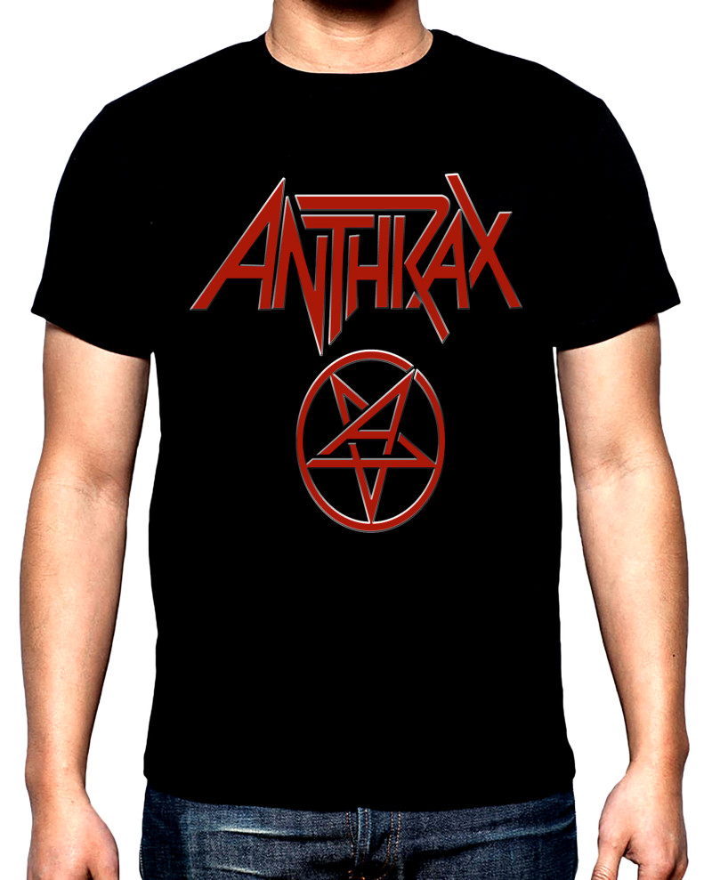 T-SHIRTS Anthrax, Logo, men's t-shirt, 100% cotton, S to 5XL