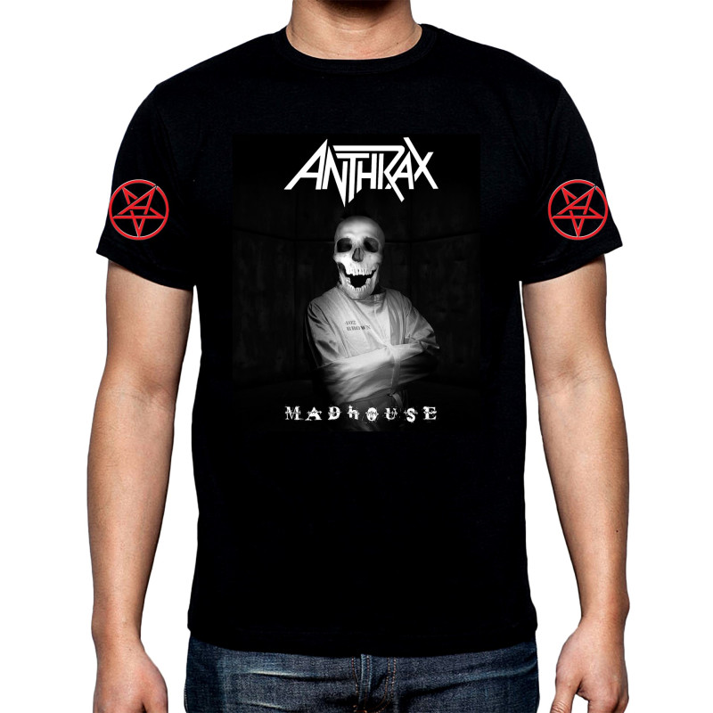 T-SHIRTS Anthrax, Madhouse, men's  t-shirt, 100% cotton, S to 5XL