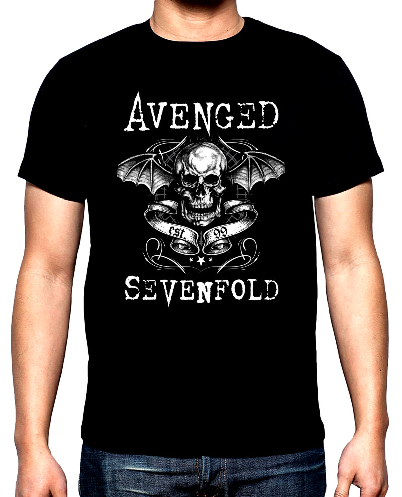 T-SHIRTS Avenged sevenfold, Logo, 3,  men's t-shirt, 100% cotton, S to 5XL