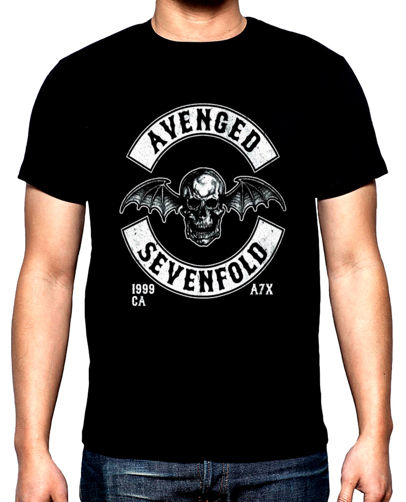 T-SHIRTS Avenged sevenfold, Logo, men's t-shirt, 100% cotton, S to 5XL