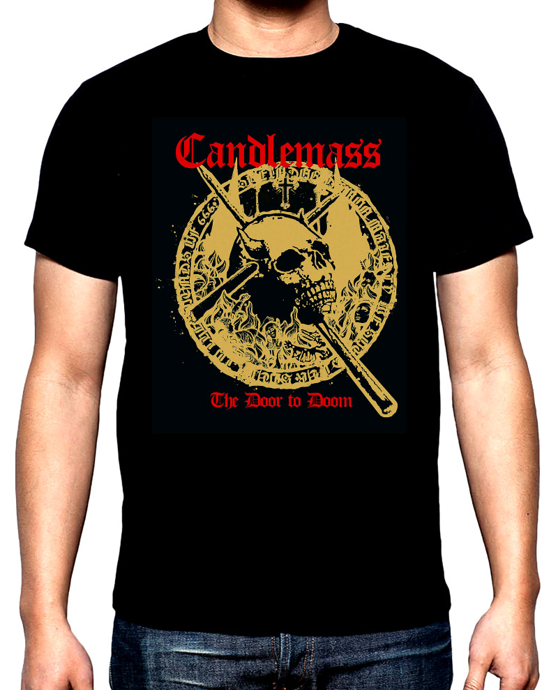 T-SHIRTS Candlemass, The Door to Doom, men's t-shirt, 100% cotton, S to 5XL