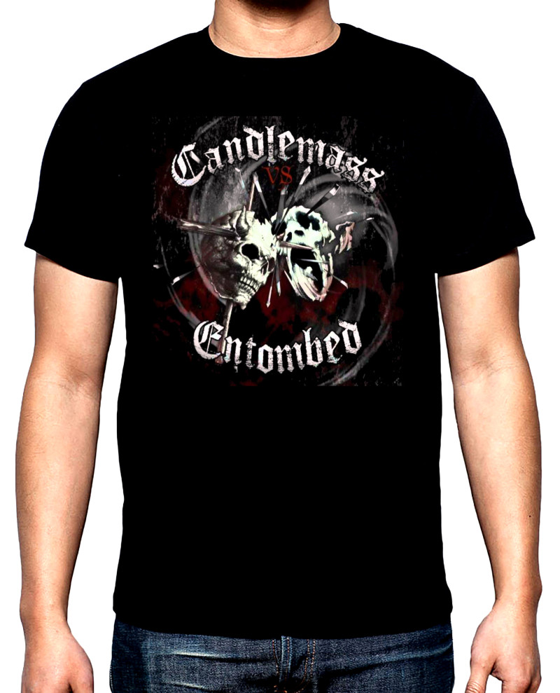 T-SHIRTS Candlemass, Entombed, men's t-shirt, 100% cotton, S to 5XL