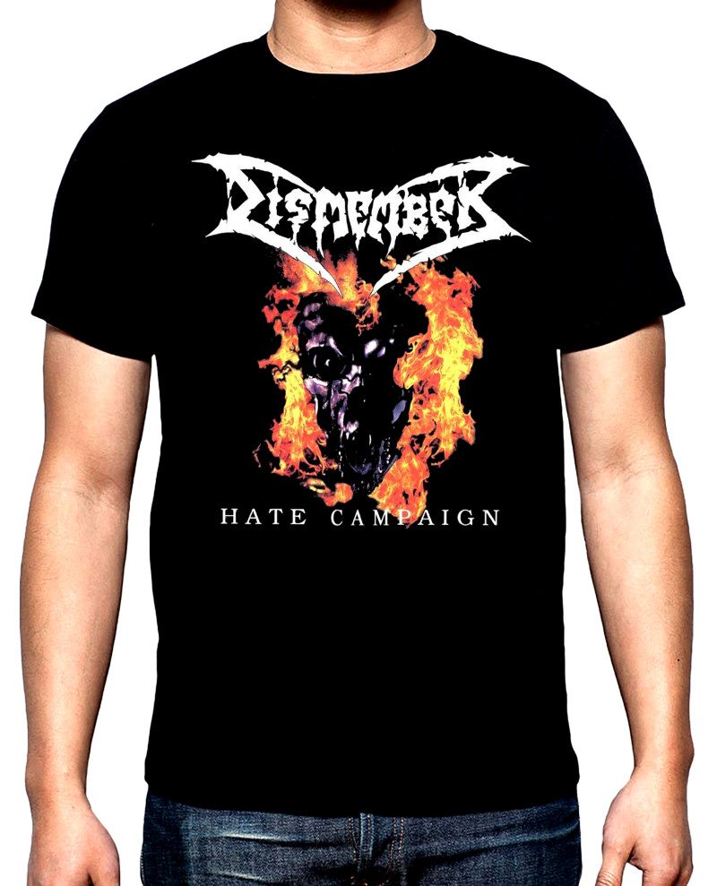 T-SHIRTS Dismember, Hate campaign, men's t-shirt, 100% cotton, S to 5XL