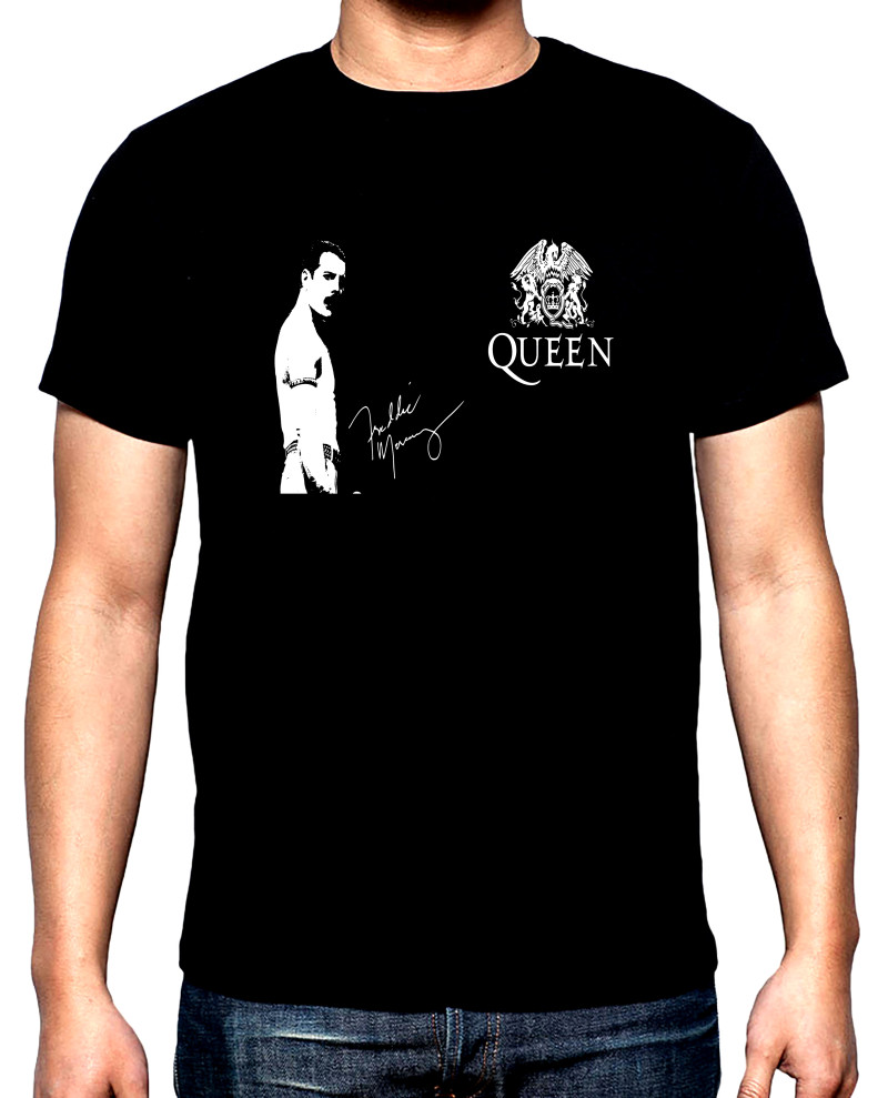 T-SHIRTS Queen, Freddie Mercury, men's t-shirt, 100% cotton, S to 5XL