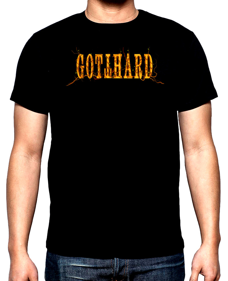 T-SHIRTS Gotthard, Logo, men's t-shirt, 100% cotton, S to 5XL