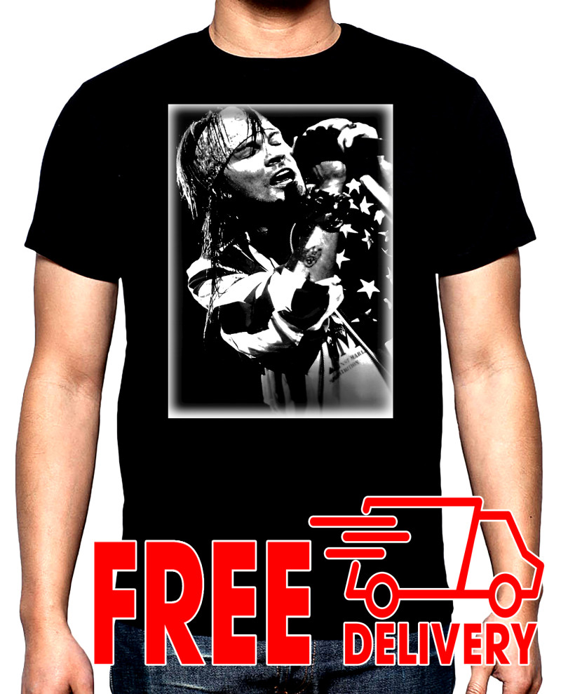 T-SHIRTS Guns and Roses, Axel Rose, men's  t-shirt, 100% cotton, S to 5XL