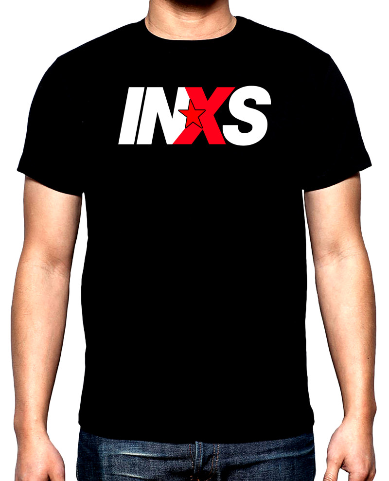 T-SHIRTS INXS, Logo, men's t-shirt, 100% cotton, S to 5XL